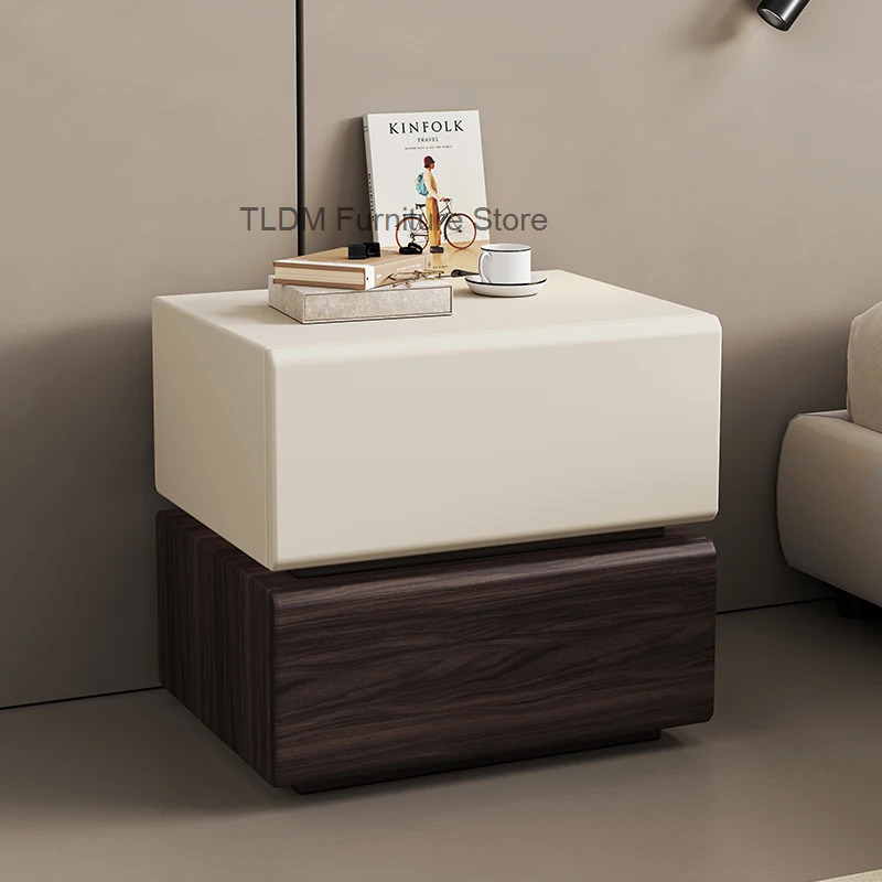 Interior Design Luxury House - Mesa de Cabeceira Moderna de Madeira