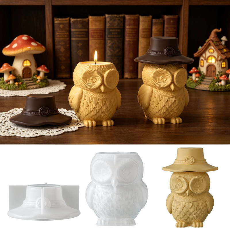 Ceramic Candle Vessel - 2 Conjuntos de moldes de silicone