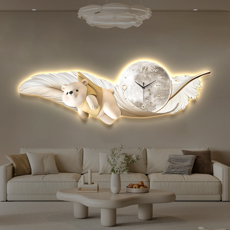 Interior Design Luxury House - Luxo grande relógio de parede temperatura