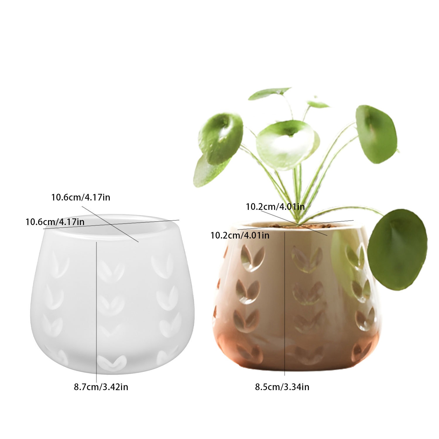 Ceramic Candle Vessel - Molde de silicone DIY para resina
