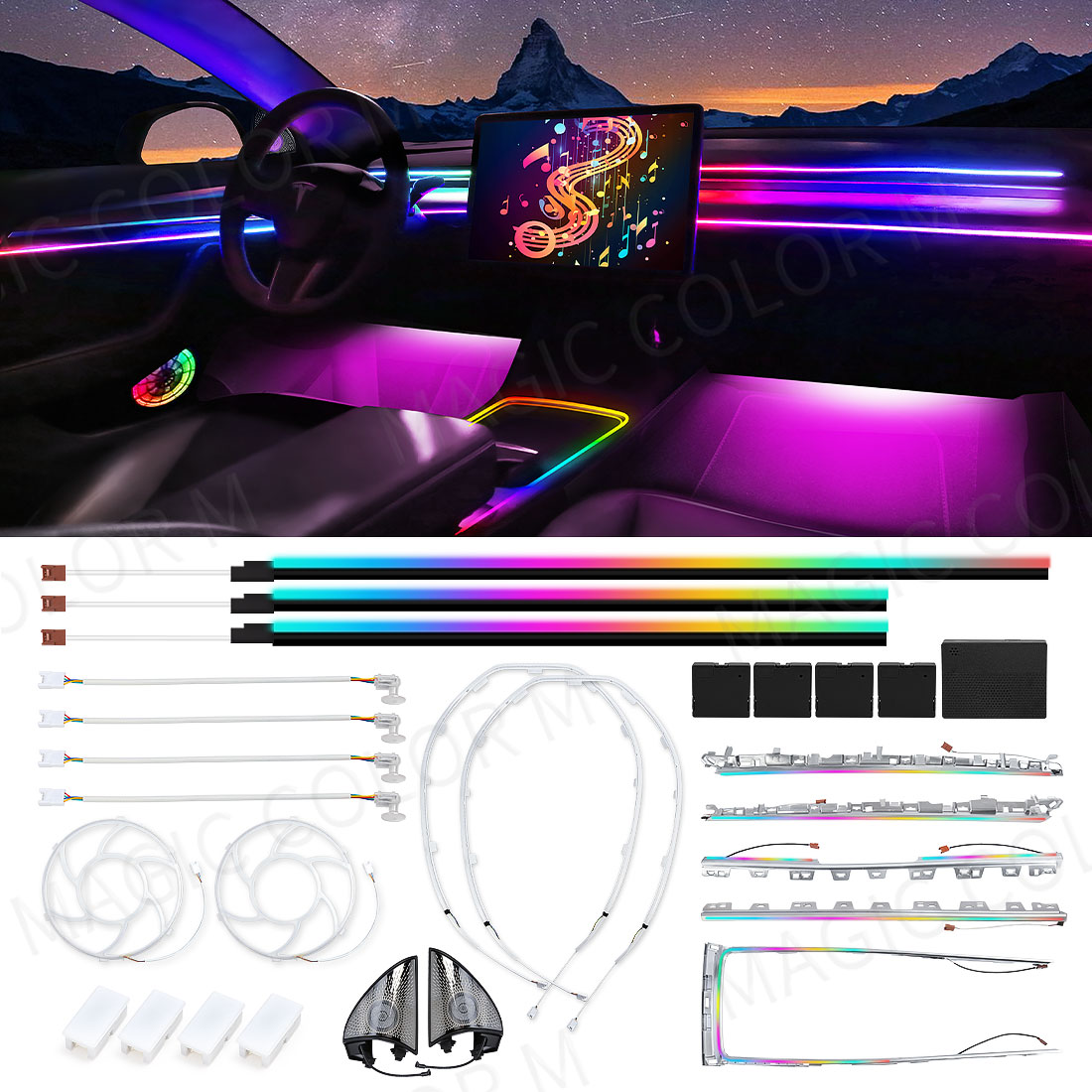 Interior Design Tech - Para Tesla Model 3 Y 2021