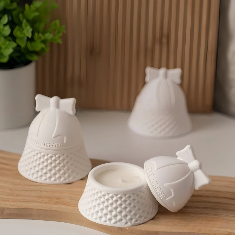 Ceramic Candle Vessel - Molde de Silicone em Formato de