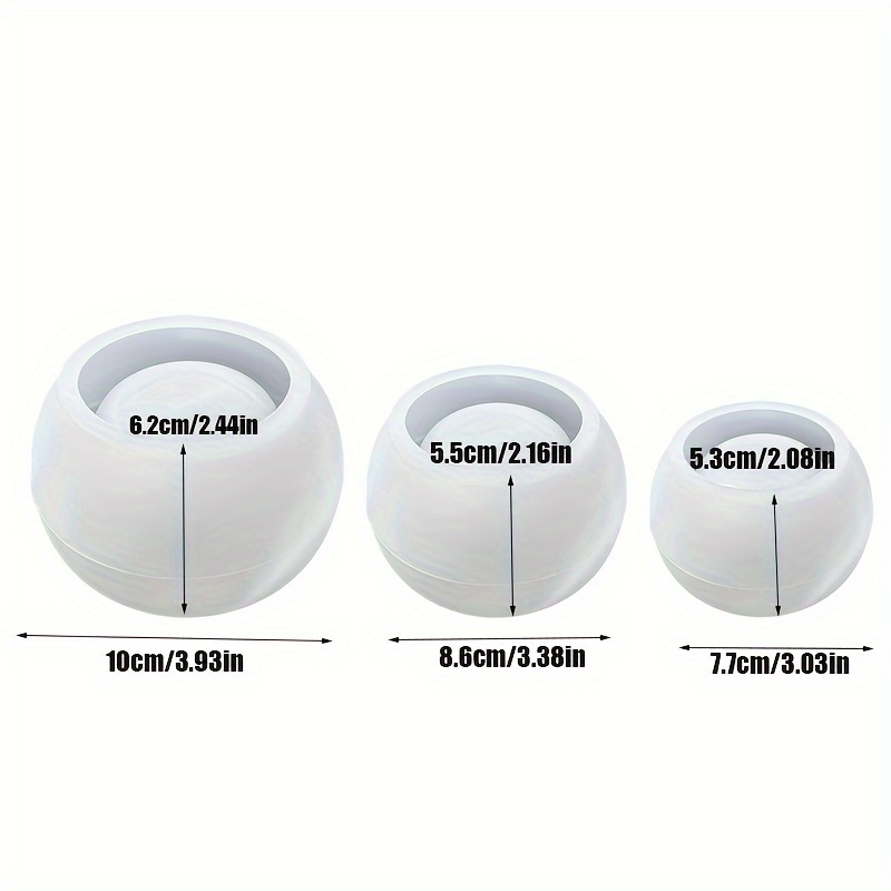 Ceramic Candle Vessel - Molde de Silicone Redondo para Vaso