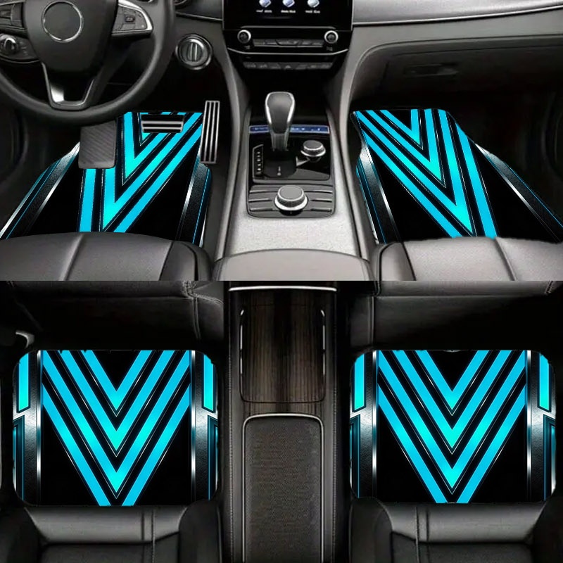 Interior Design Tech - 5 peças tapetes de carro, padrão