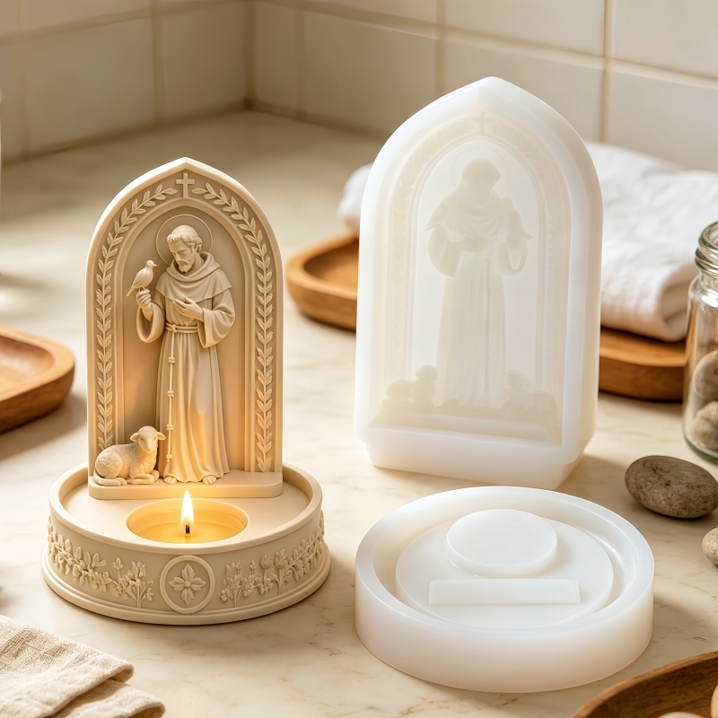 Molde de Silicone para Resina  - Ceramic Candle Vessel avaliação e preço