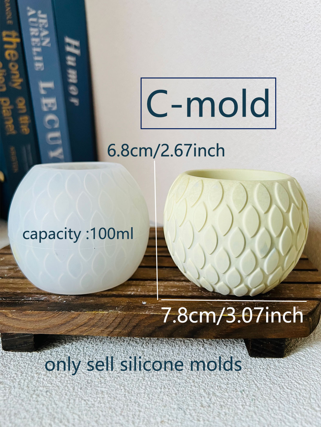Peixe Escala Padrão Cimento Ve - Ceramic Candle Vessel avaliação e preço