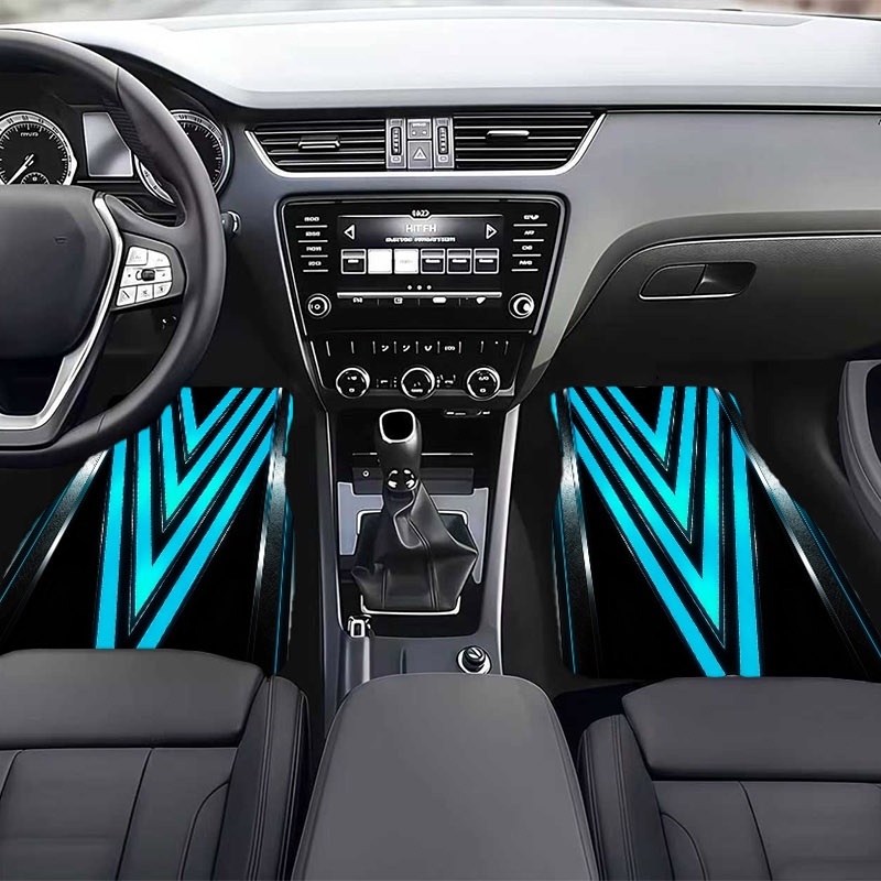 5 peças tapetes de carro, padr - Interior Design Tech avaliação e preço