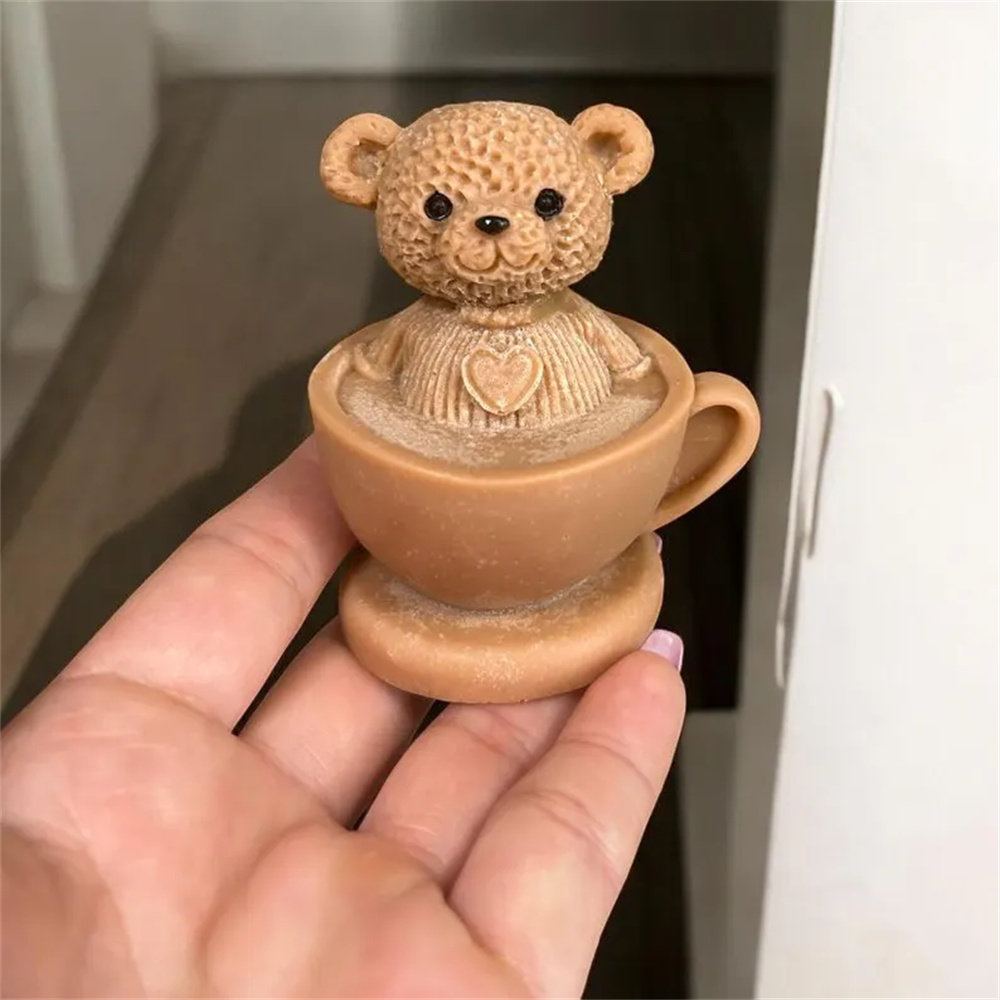 Urso de pelúcia em copo molde  - Ceramic Candle Vessel avaliação e preço