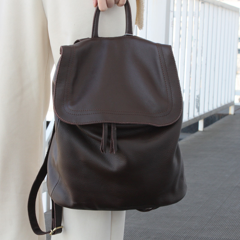 Mochila de couro genuíno femin - Interior Design Simple avaliação e preço