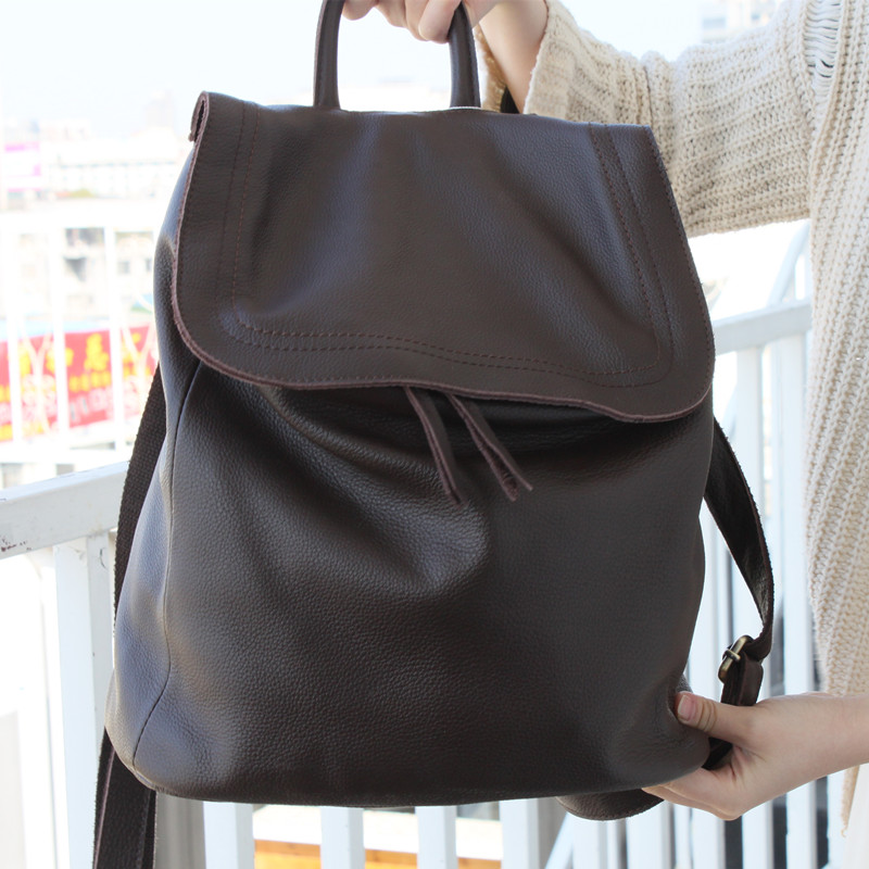 Mochila de couro genuíno femin - Interior Design Simple avaliação e preço